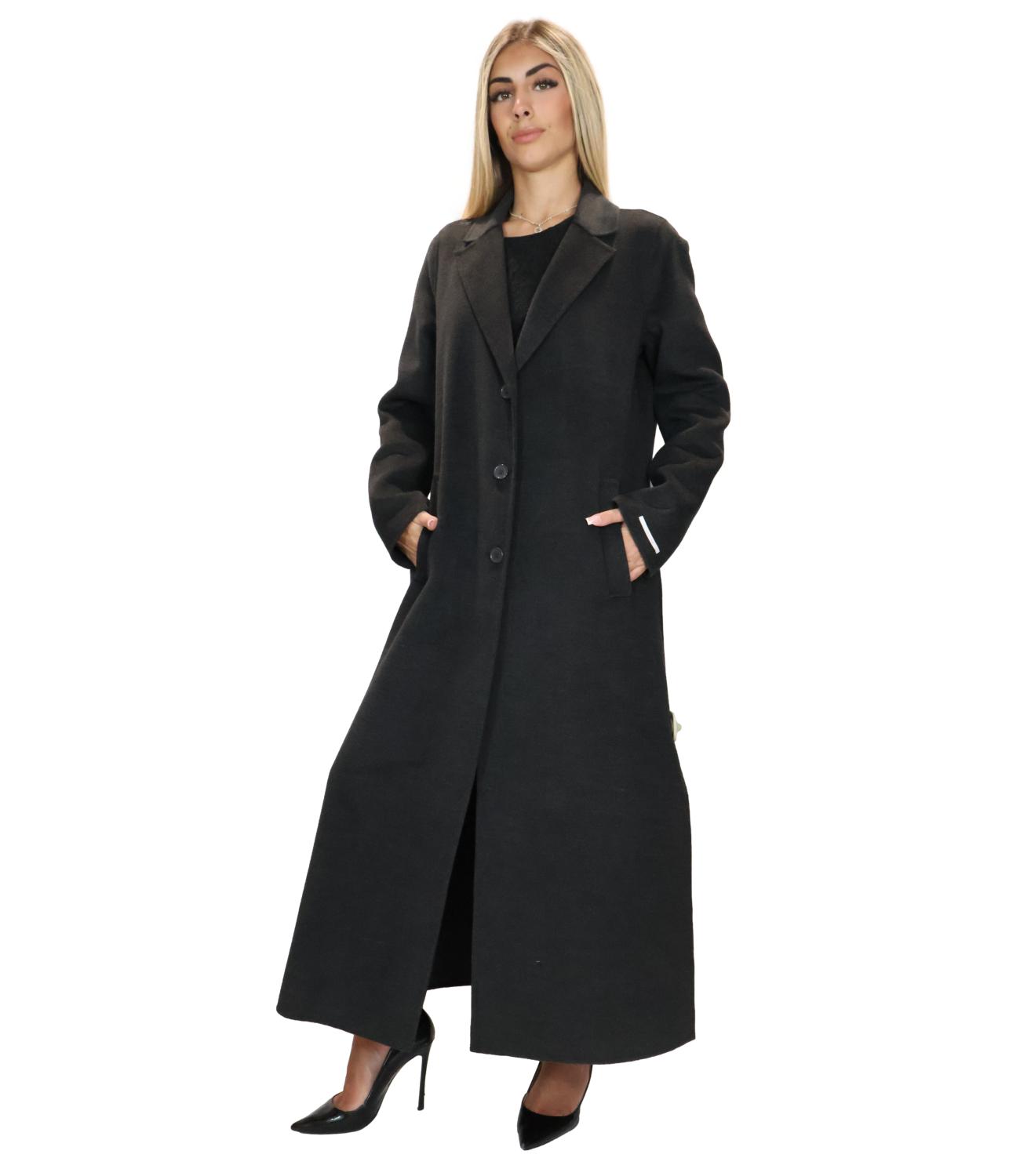 Cappotto Emme Marella 2625016031200 Donna - Grigio Scuro Melange