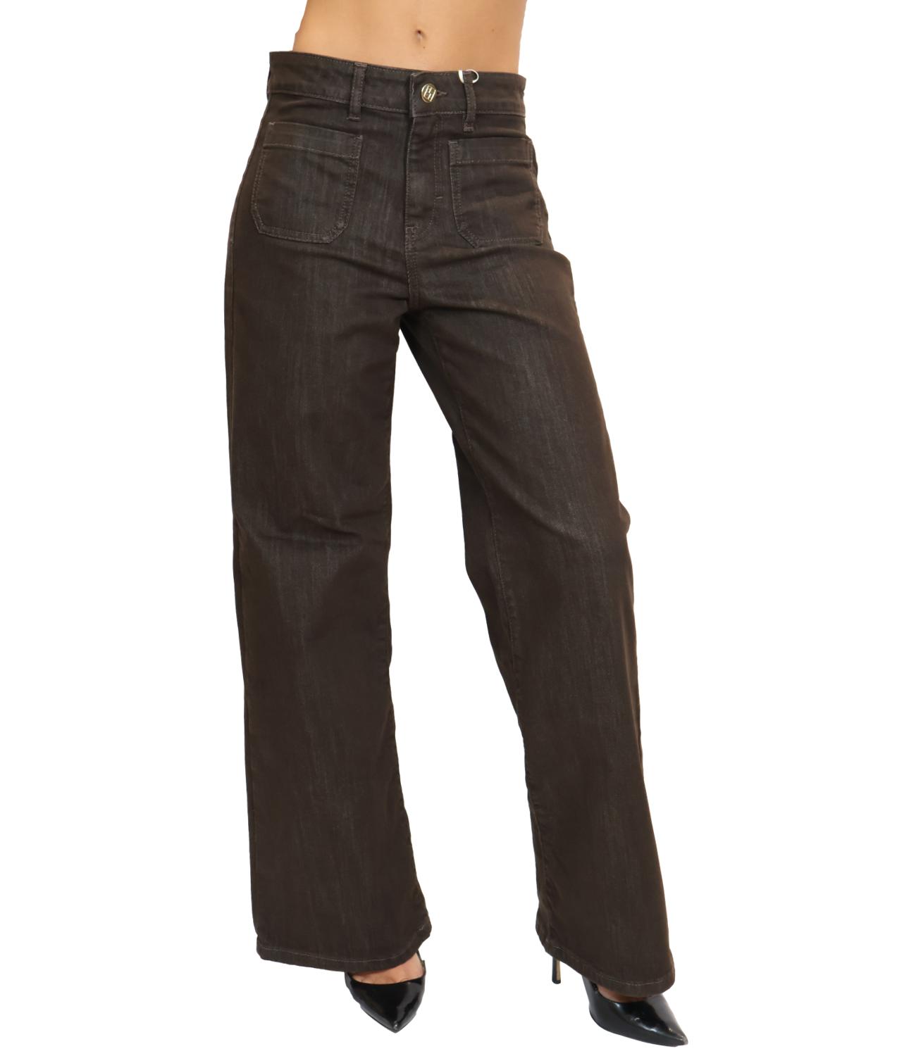 Pantalone Emme Marella 2625136052200 Donna - Verde Sottobosco