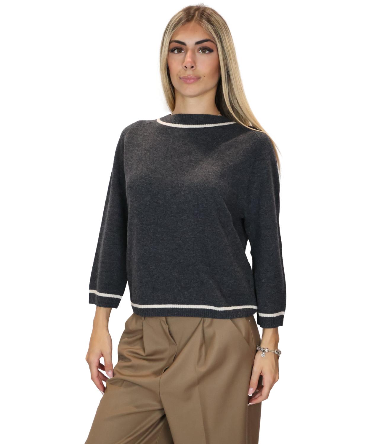 Maglia Emme Marella 2625366241200 Donna - Grigio Scuro Melange