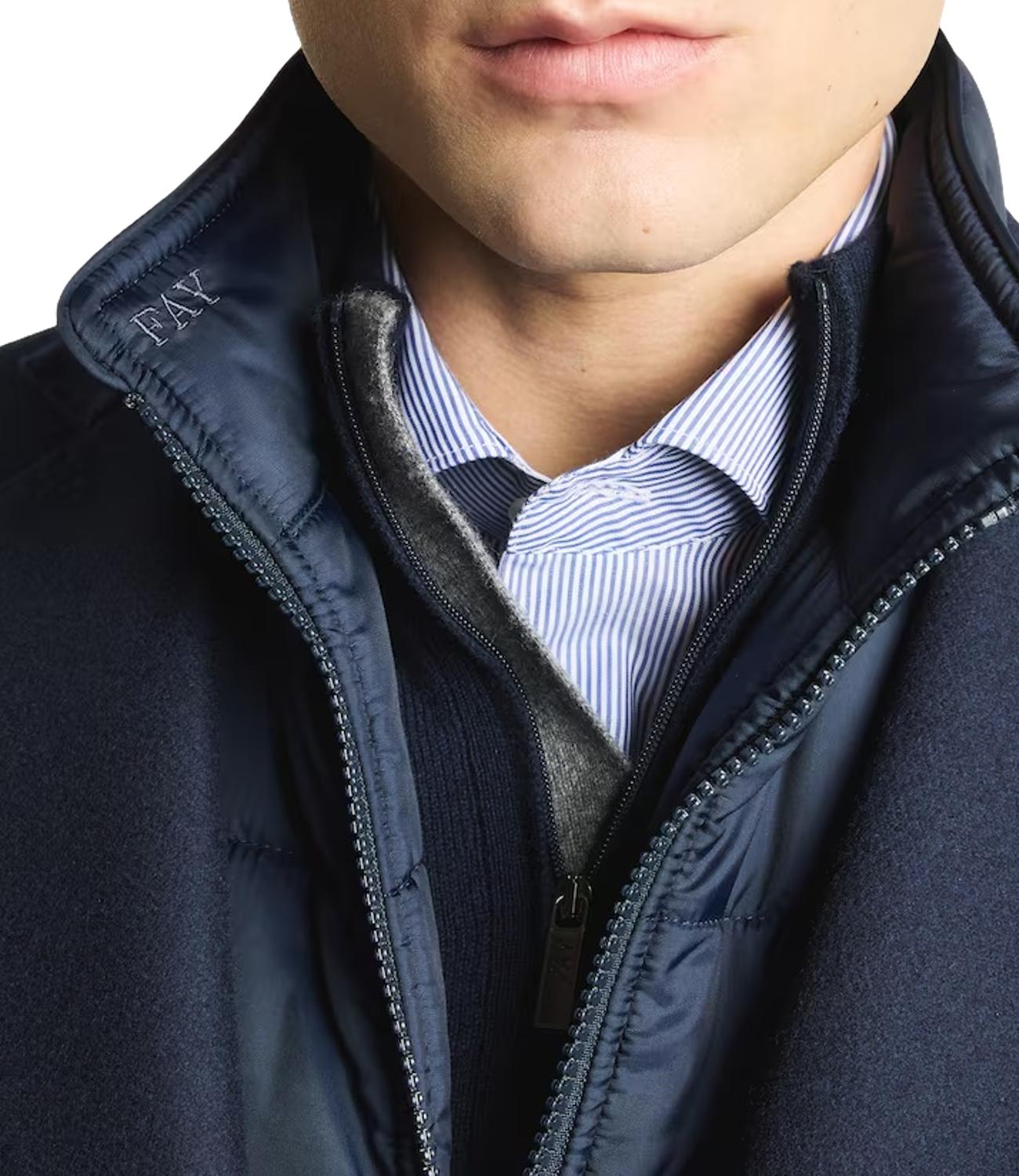 Cappotto Fay NAM53531390GAH Uomo - Blu Scuro