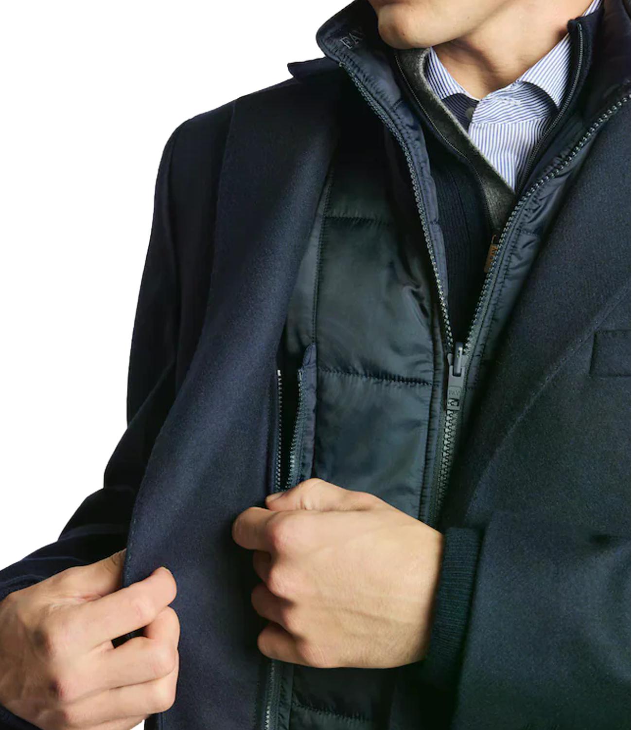 Cappotto Fay NAM53531390GAH Uomo - Blu Scuro