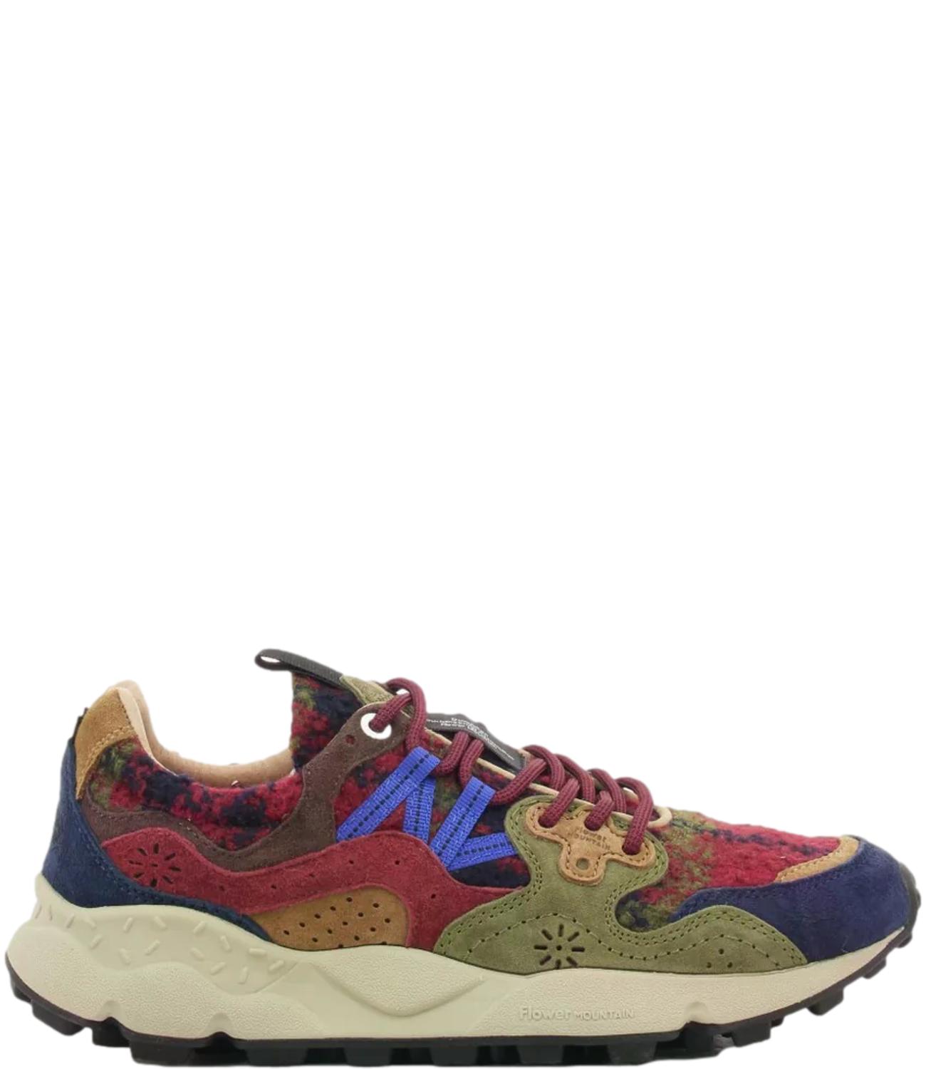 Sneakers Flower Mountain 001 2017818 30 Donna - Dark Grey/brown/bordeaux