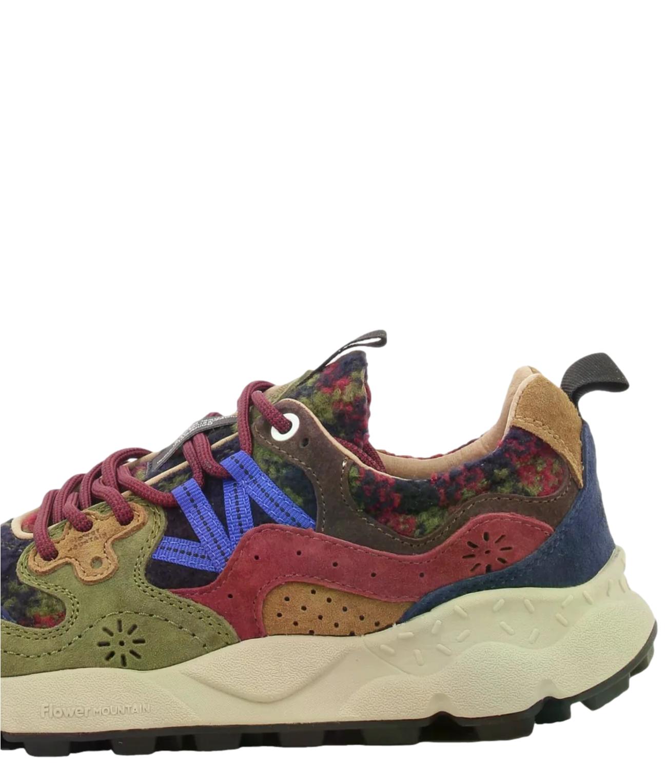 Sneakers Flower Mountain 001 2017818 30 Donna - Dark Grey/brown/bordeaux