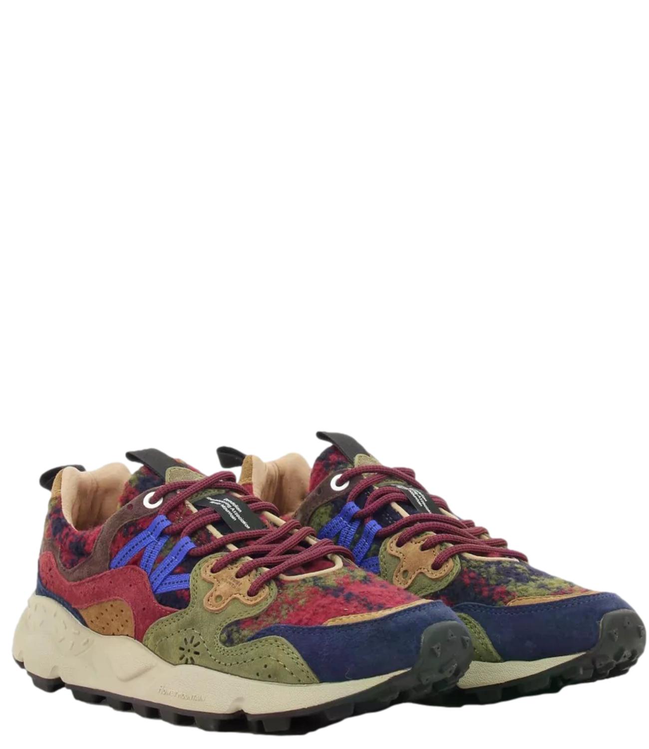Sneakers Flower Mountain 001 2017818 30 Donna - Dark Grey/brown/bordeaux