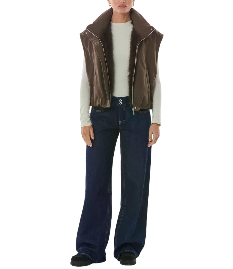Gilet Giovanni Paris LYORA Donna - Marrone
