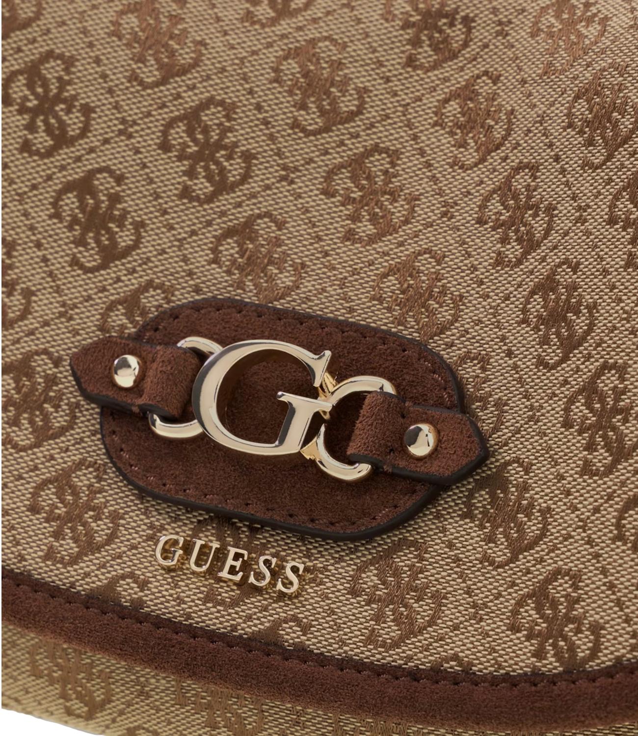Borsa Guess HWJG2313190 Donna - Latte Logo/brown