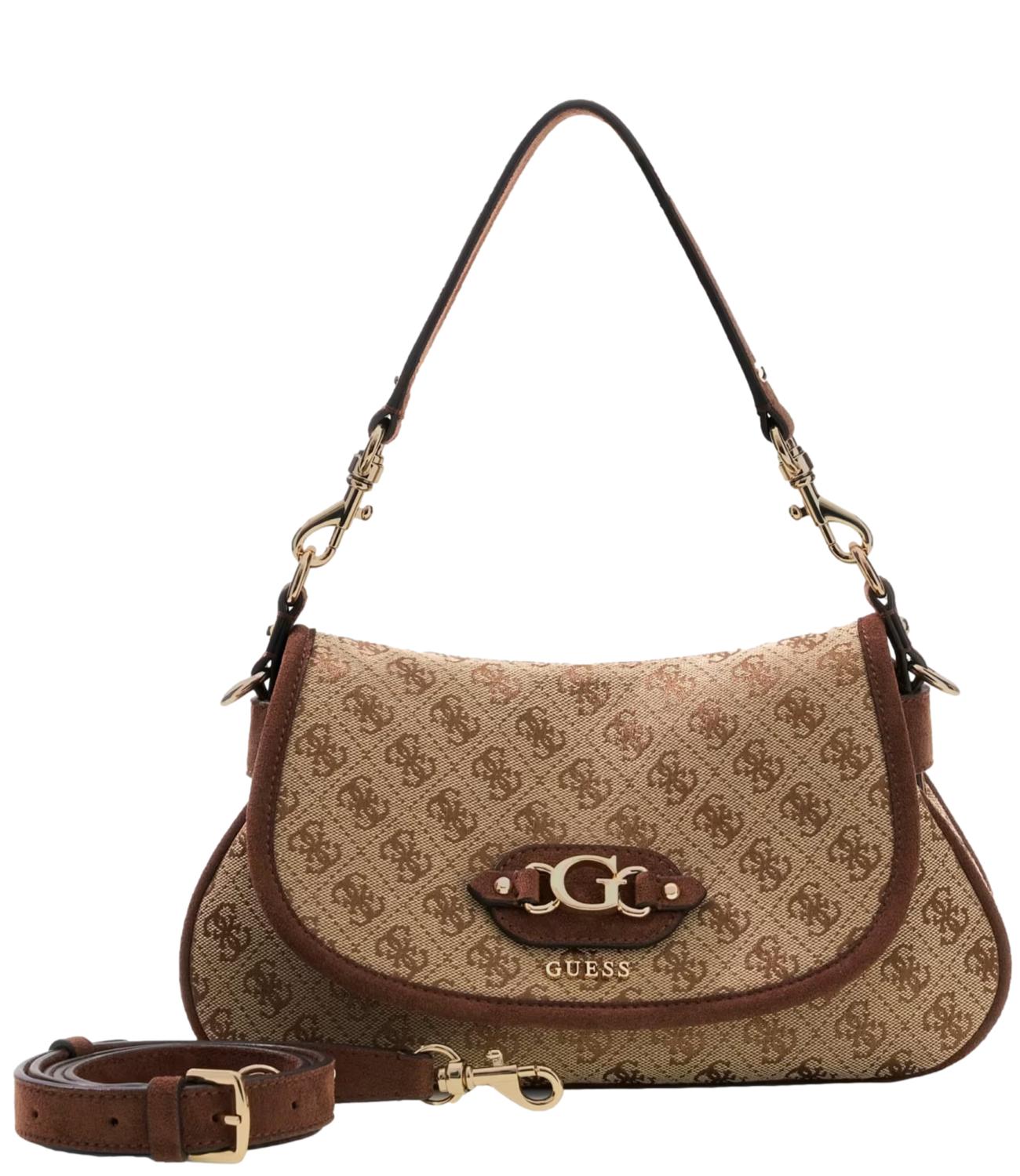 Borsa Guess HWJG2313190 Donna - Latte Logo/brown
