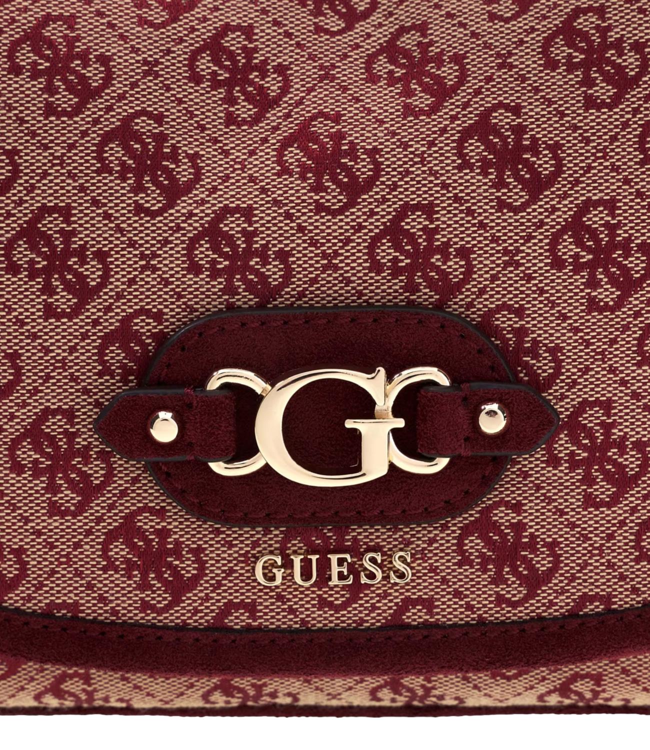 Borsa Guess HWJG2313190 Donna - Merlot Logo