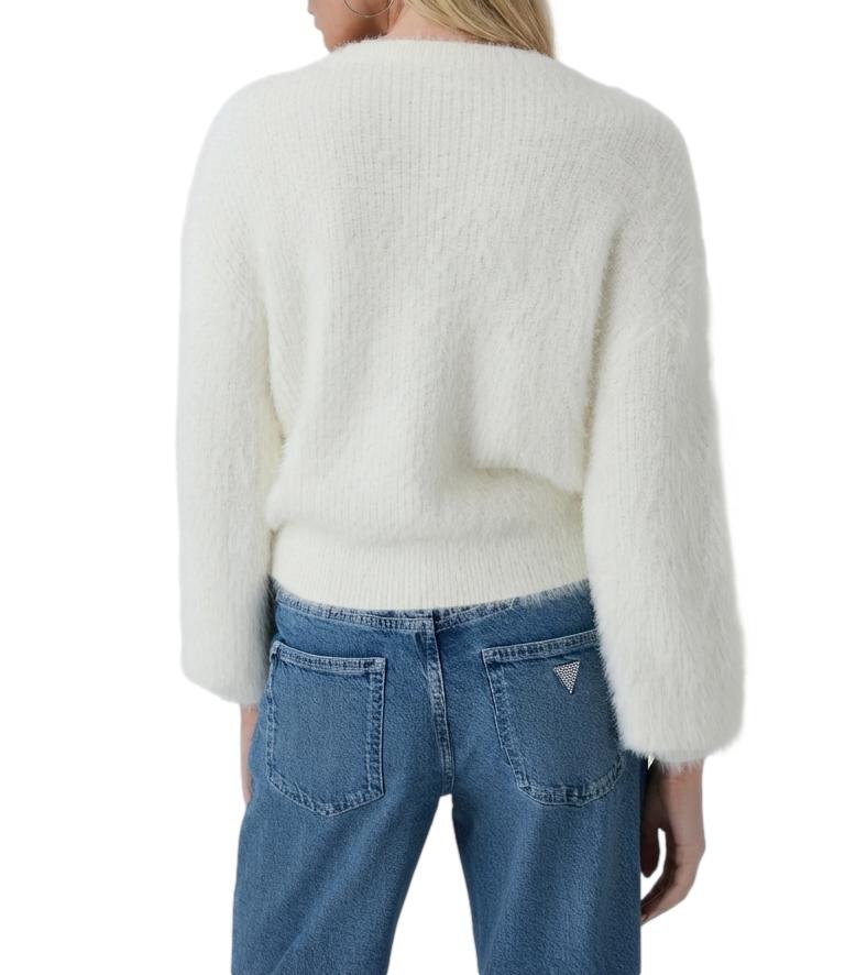 Cardigan Guess W6BR26Z1408 Donna - Cream White