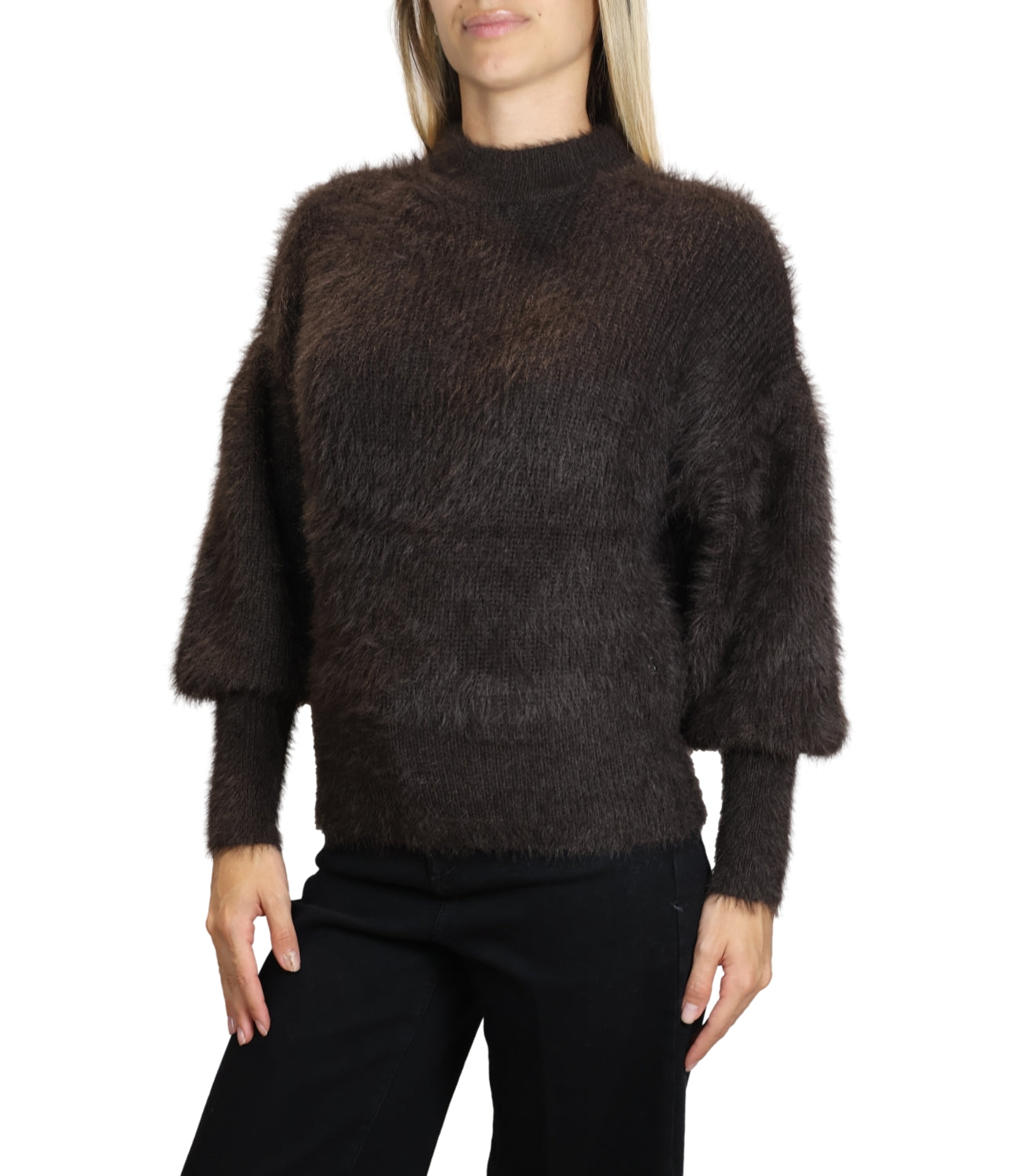 Maglia Guess W6BR80Z1839 Donna - Bark Brown
