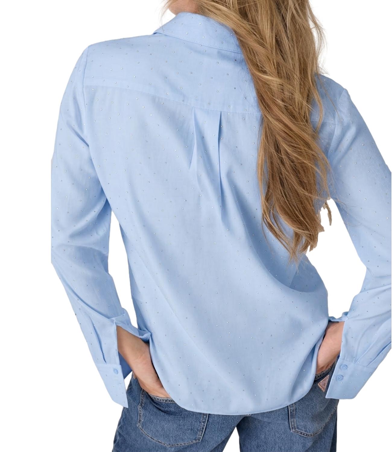 Camicia Guess W6YH26W2948 Donna - Light Tone Indigo