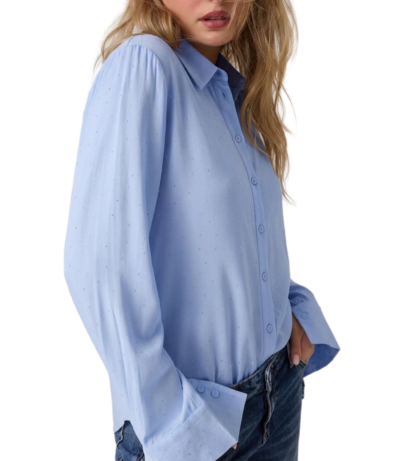 Camicia Guess W6YH26W2948 Donna - Light Tone Indigo