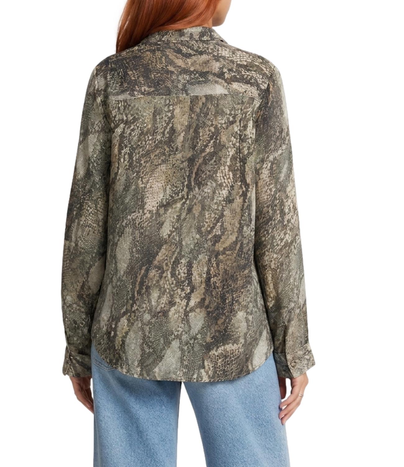 Camicia Guess W6YH68W3212 Donna - Rustic Phyton