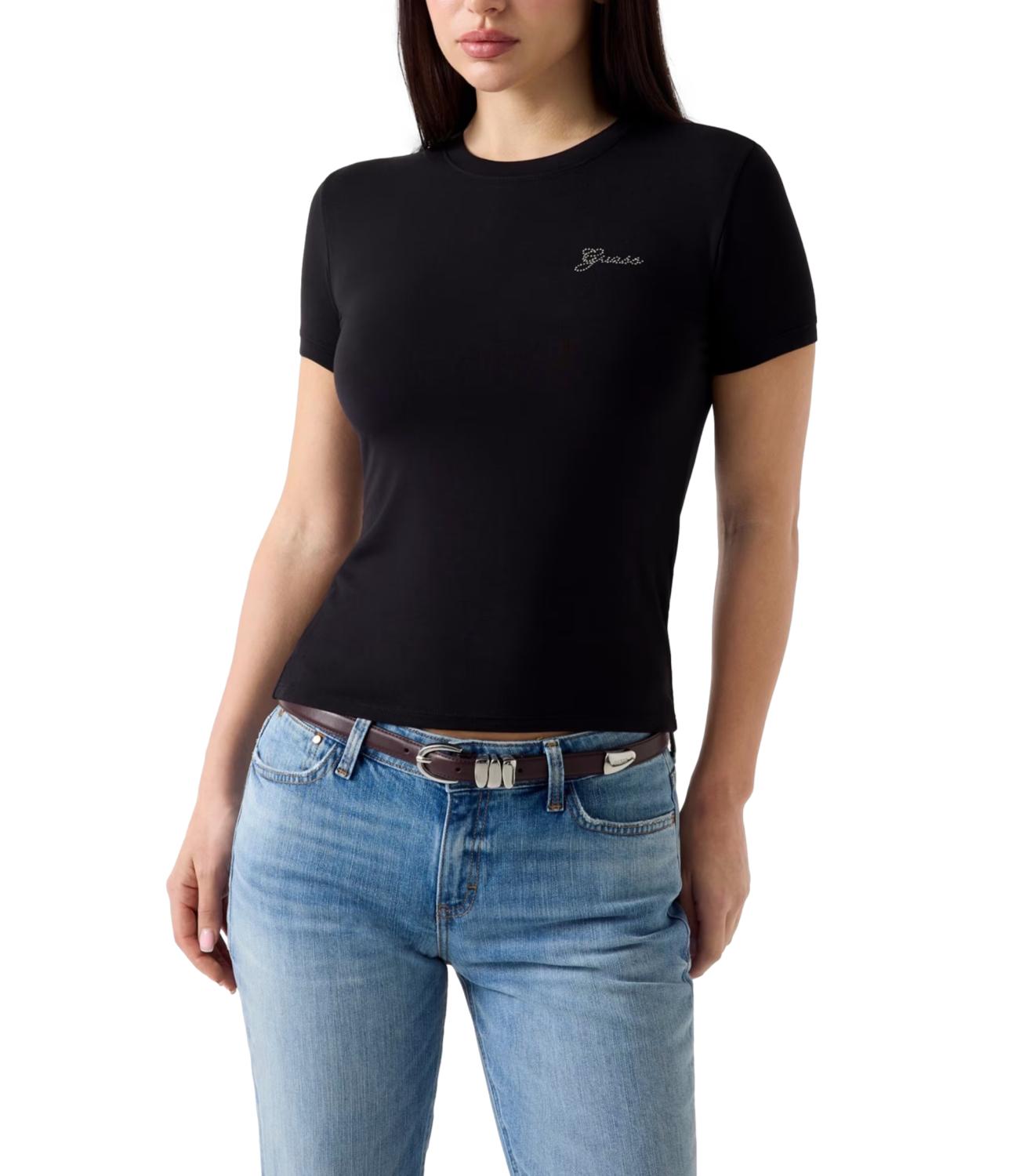 Maglia Guess W6YI12K3751 Donna - Jet Black A996