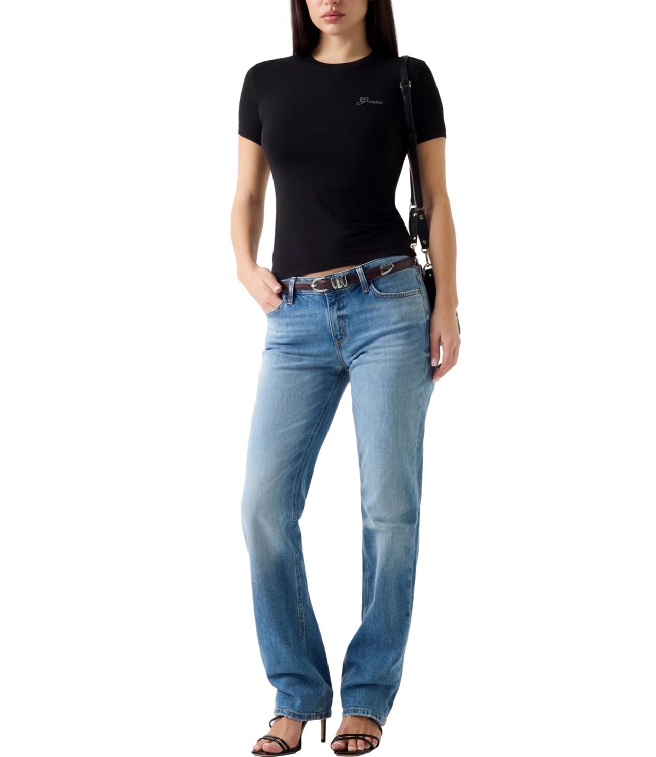 Maglia Guess W6YI12K3751 Donna - Jet Black A996