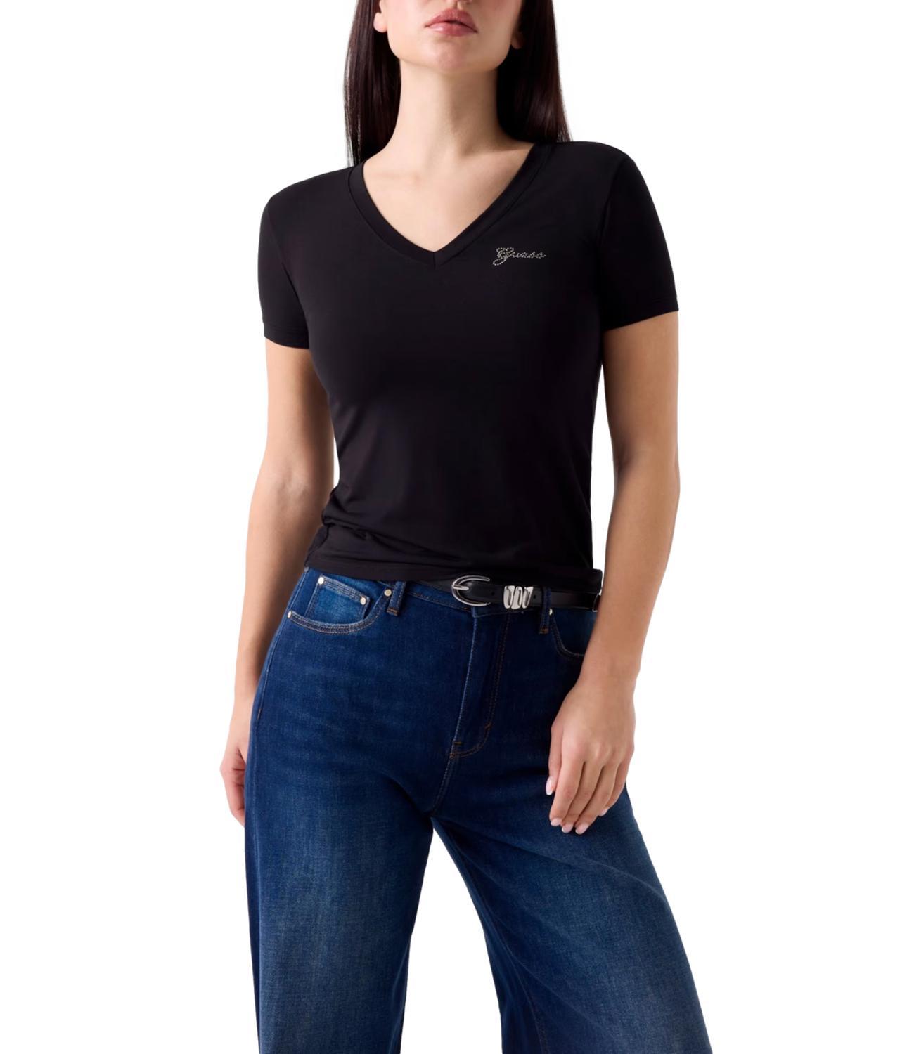 Maglia Guess W6YI13K3853 Donna - Jet Black A996