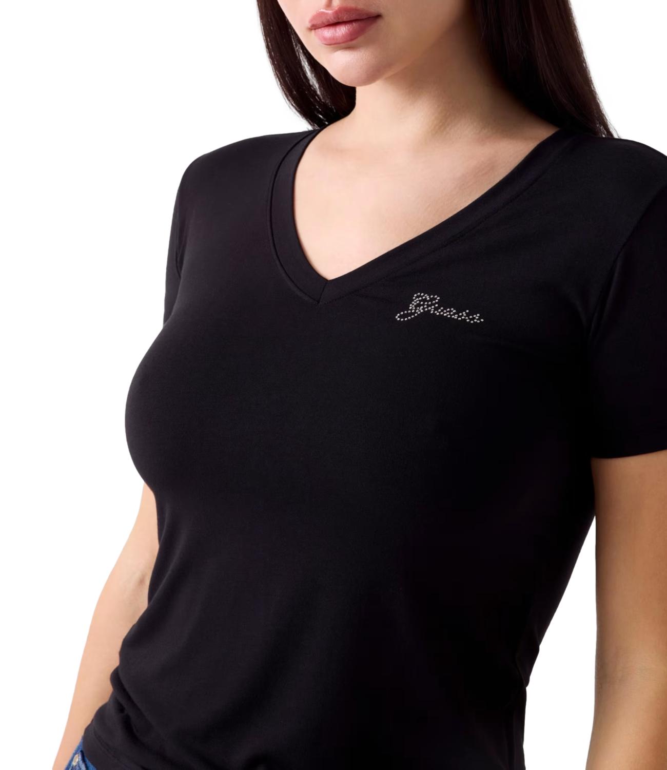 Maglia Guess W6YI13K3853 Donna - Jet Black A996