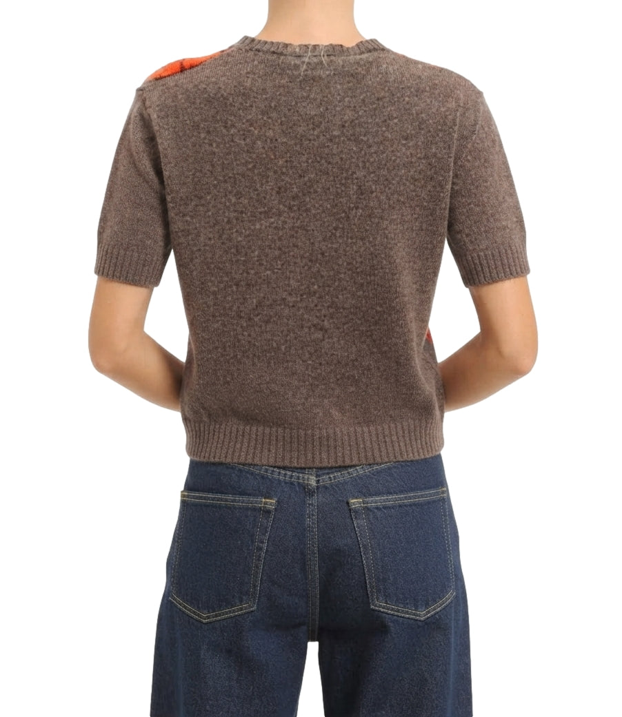 Maglia Have One MFP-R075 Donna - Tortora/arancio