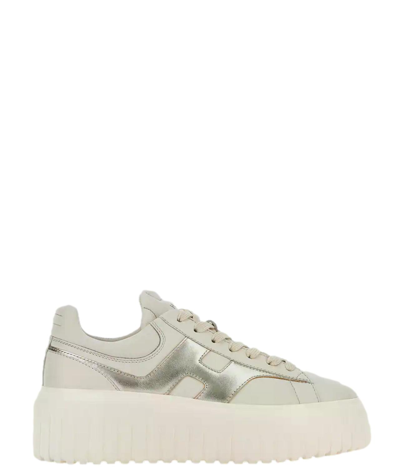 Scarpe Hogan HXW6450FE91NCS Donna - B013(yogurt)+b202(platino)