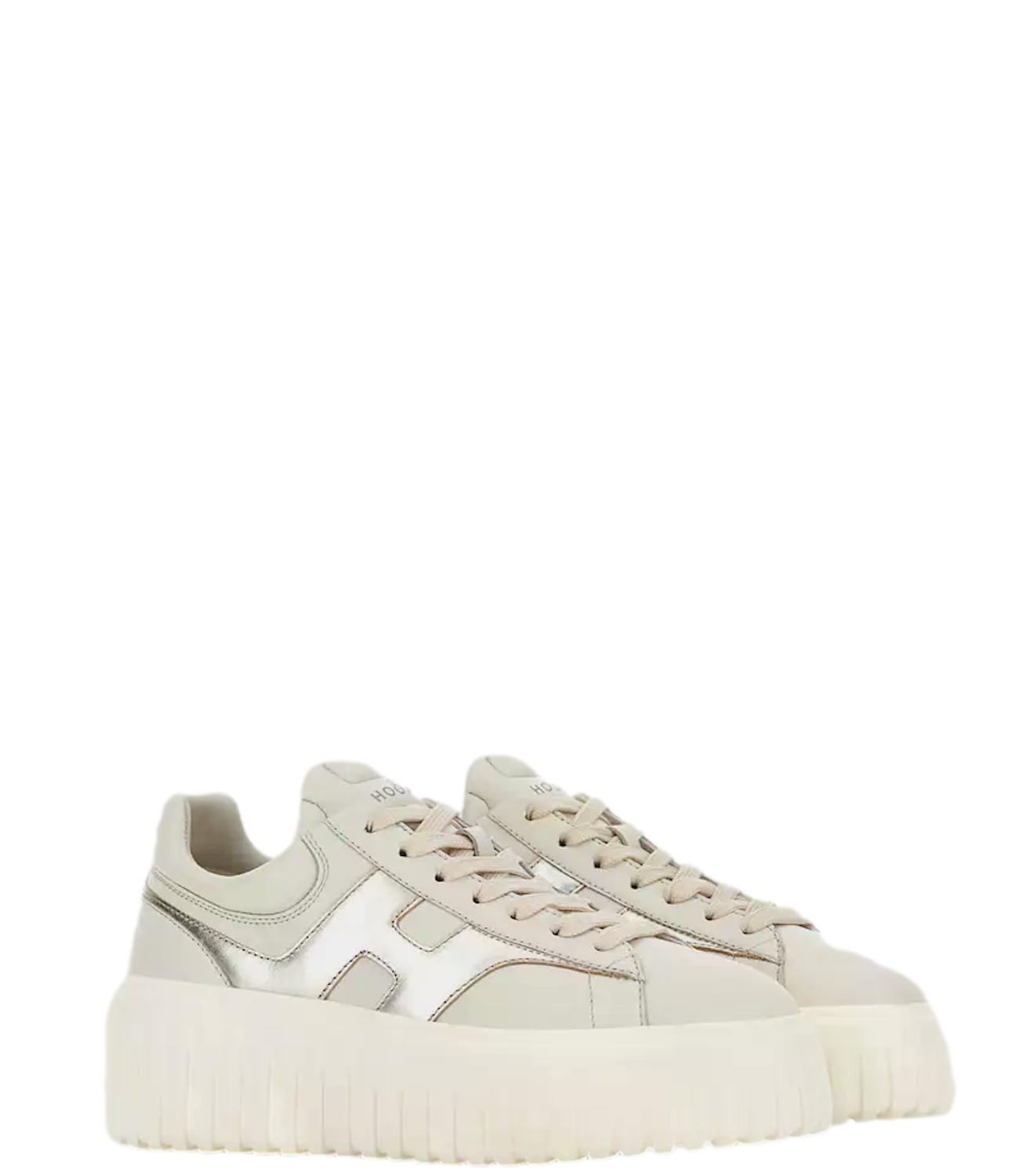 Scarpe Hogan HXW6450FE91NCS Donna - B013(yogurt)+b202(platino)