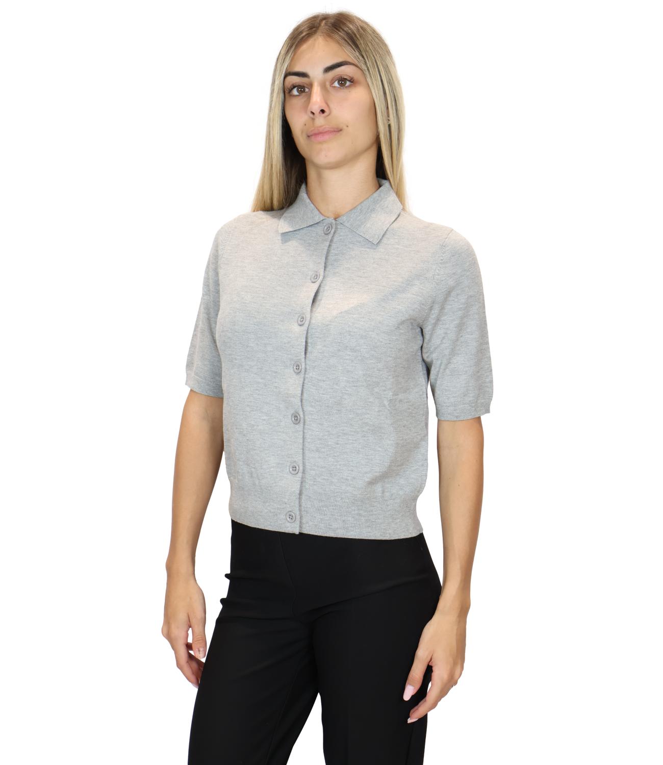 Cardigan Iblues 2627346031200 Donna - Grigio Melange