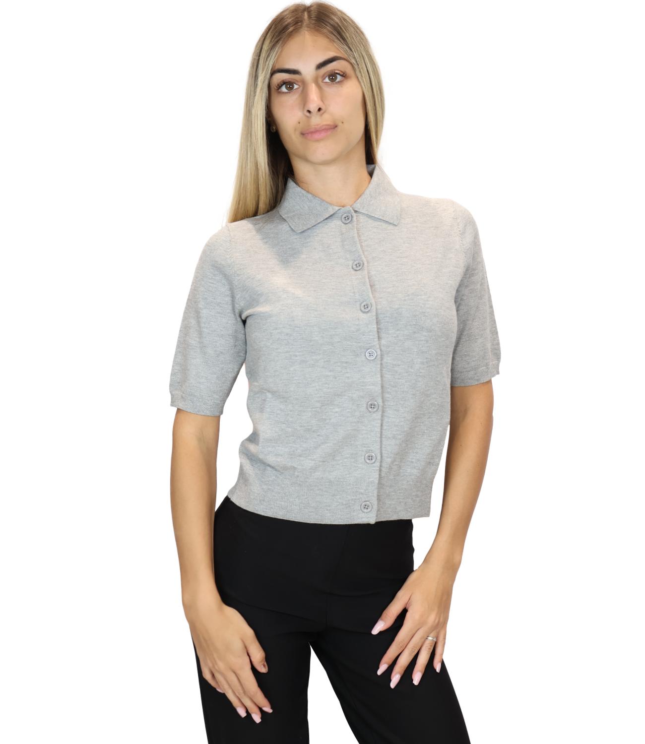 Cardigan Iblues 2627346031200 Donna - Grigio Melange