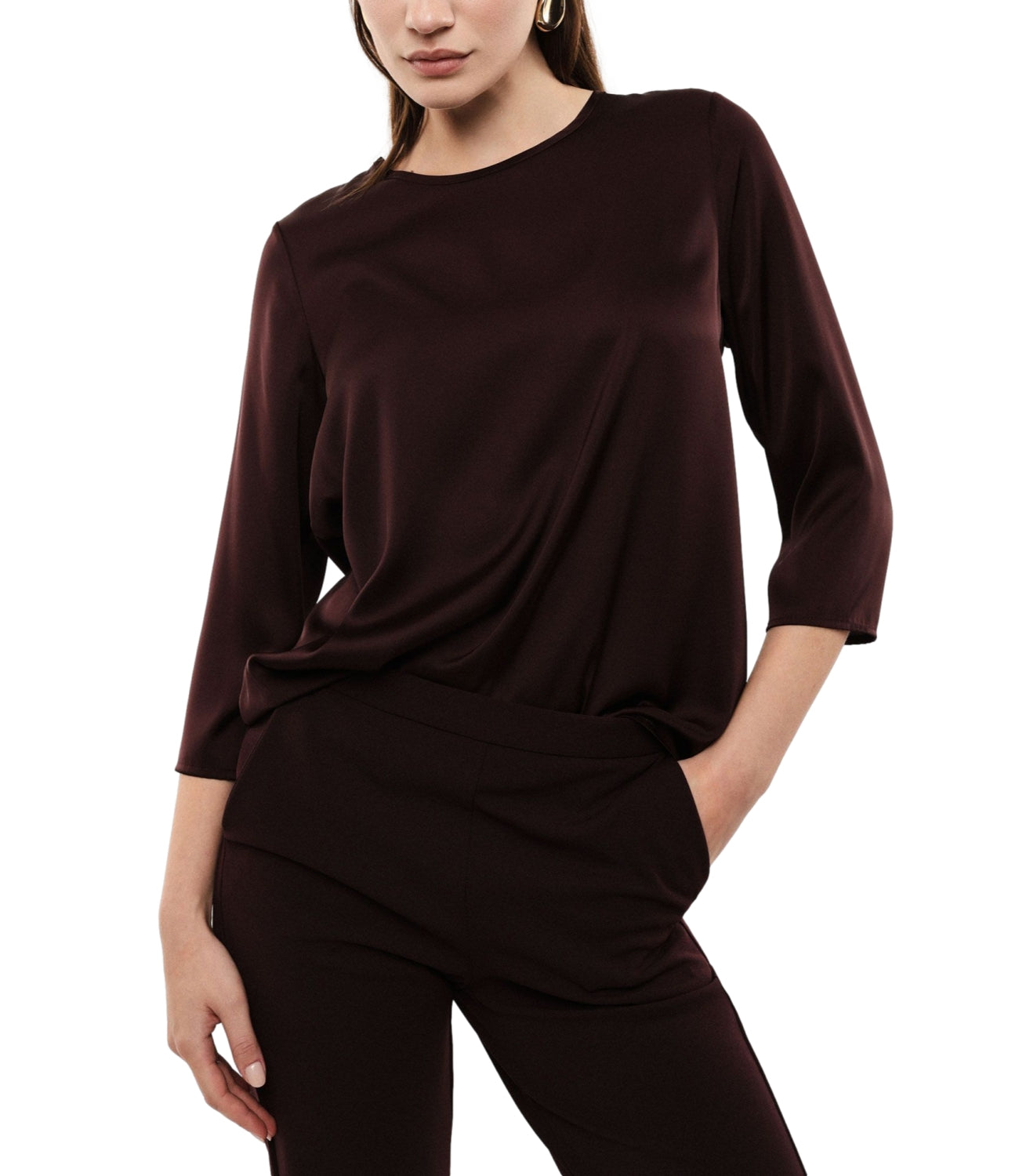Camicia Imperial CDP0MDG Donna - Plum Noir