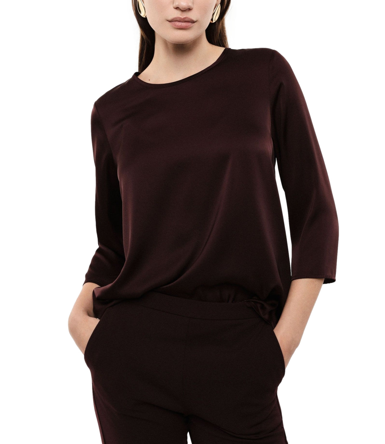 Camicia Imperial CDP0MDG Donna - Plum Noir