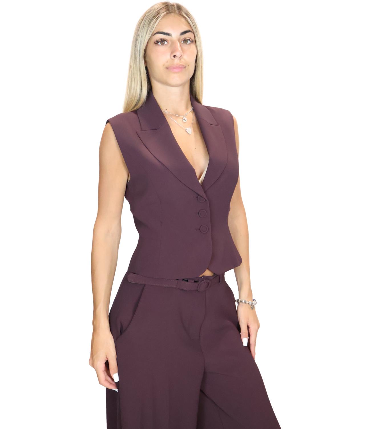 Gilet Imperial LD77MHX Donna - Plum Noir