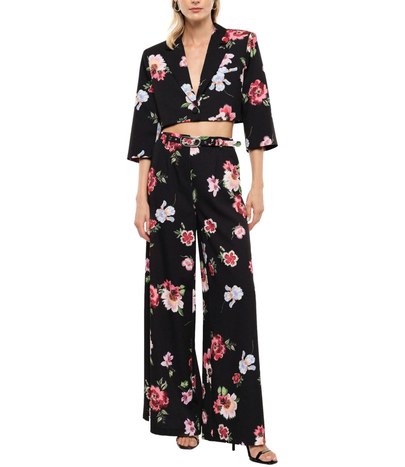 Pantalone Imperial P8G2MHYC Donna - Nero/multicolor