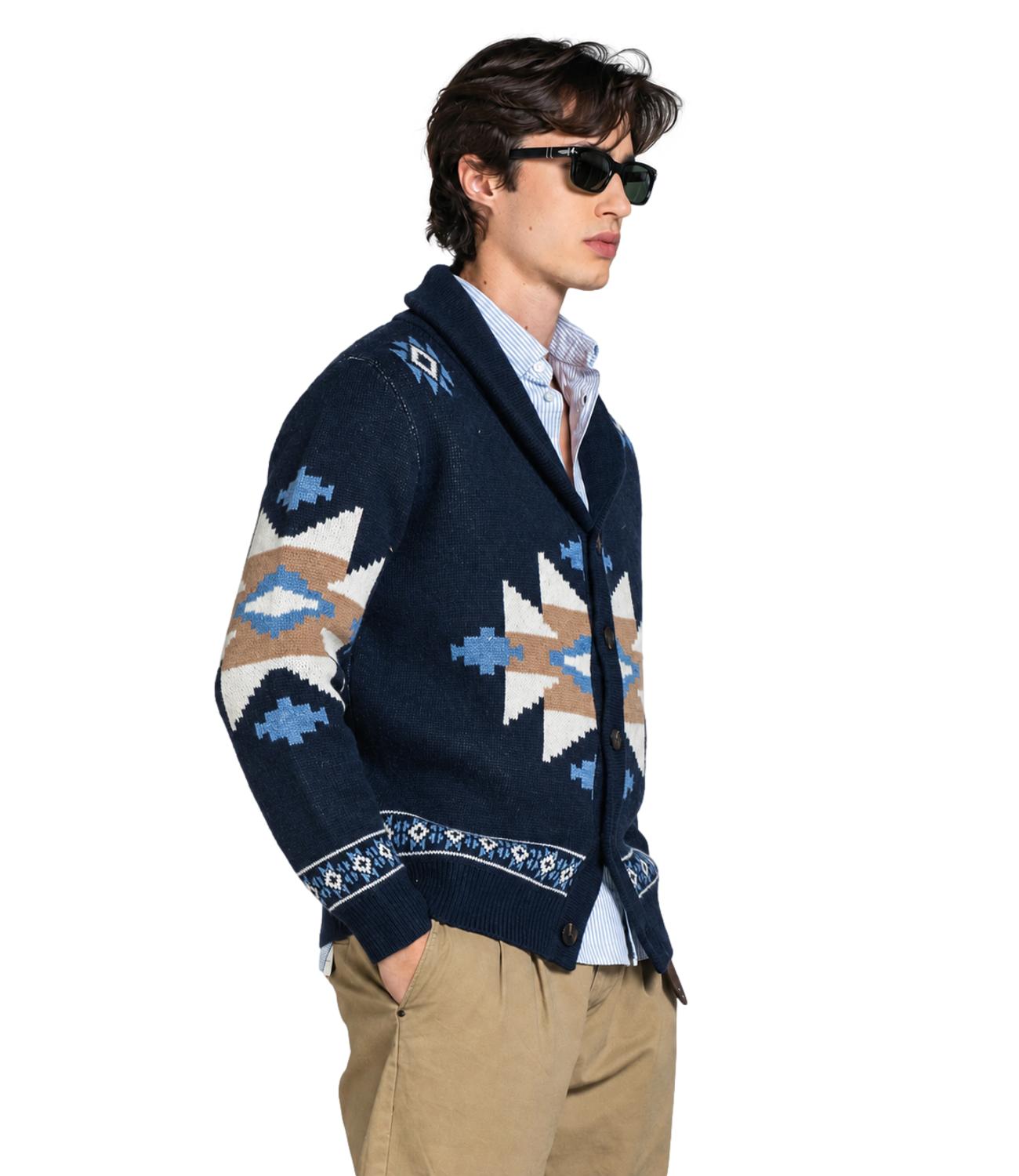 Cardigan Impure IM26FWMMSAWYERJ04 WN5C01 Uomo - Navy
