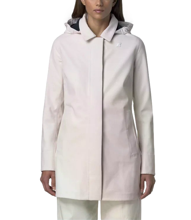 Giacca K-Way K2148BW Donna - Beige Cashmere - Blue Depth