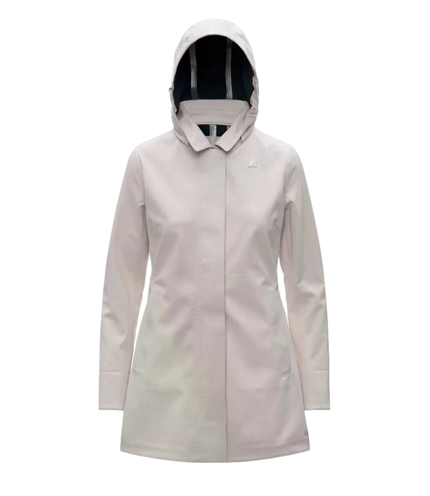 Giacca K-Way K2148BW Donna - Beige Cashmere - Blue Depth