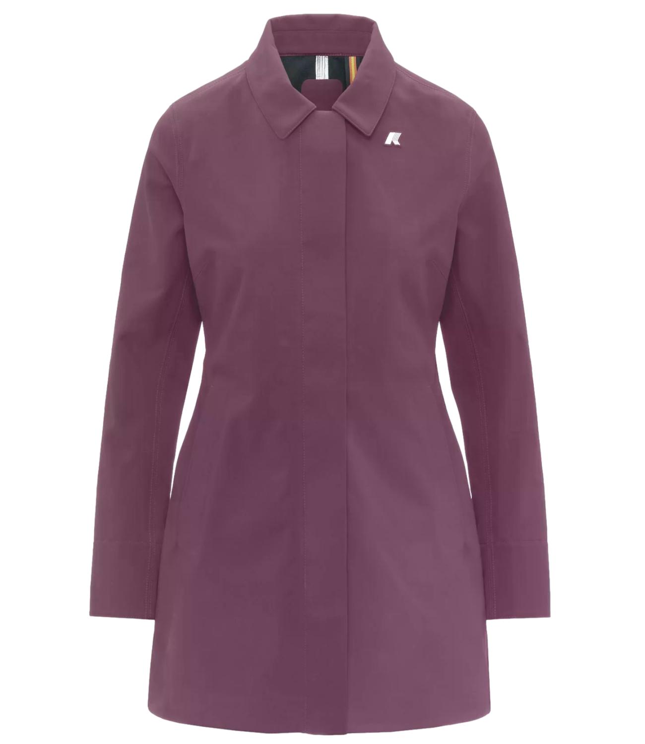 Giacca K-Way K2148BW Donna - Violet Mauve Wine - Blue Depth