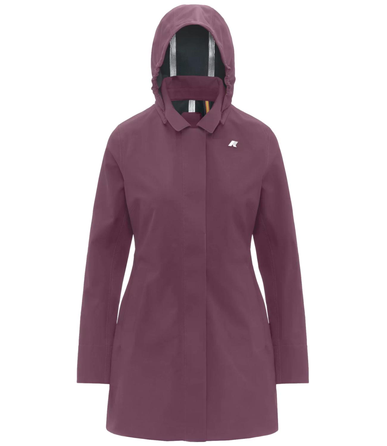 Giacca K-Way K2148BW Donna - Violet Mauve Wine - Blue Depth