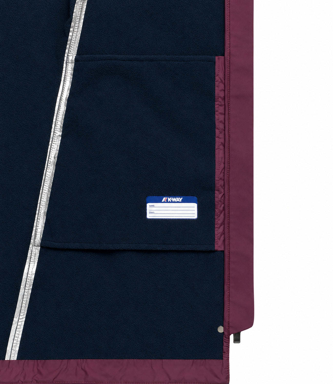 Giacca K-Way K2148BW Donna - Violet Mauve Wine - Blue Depth