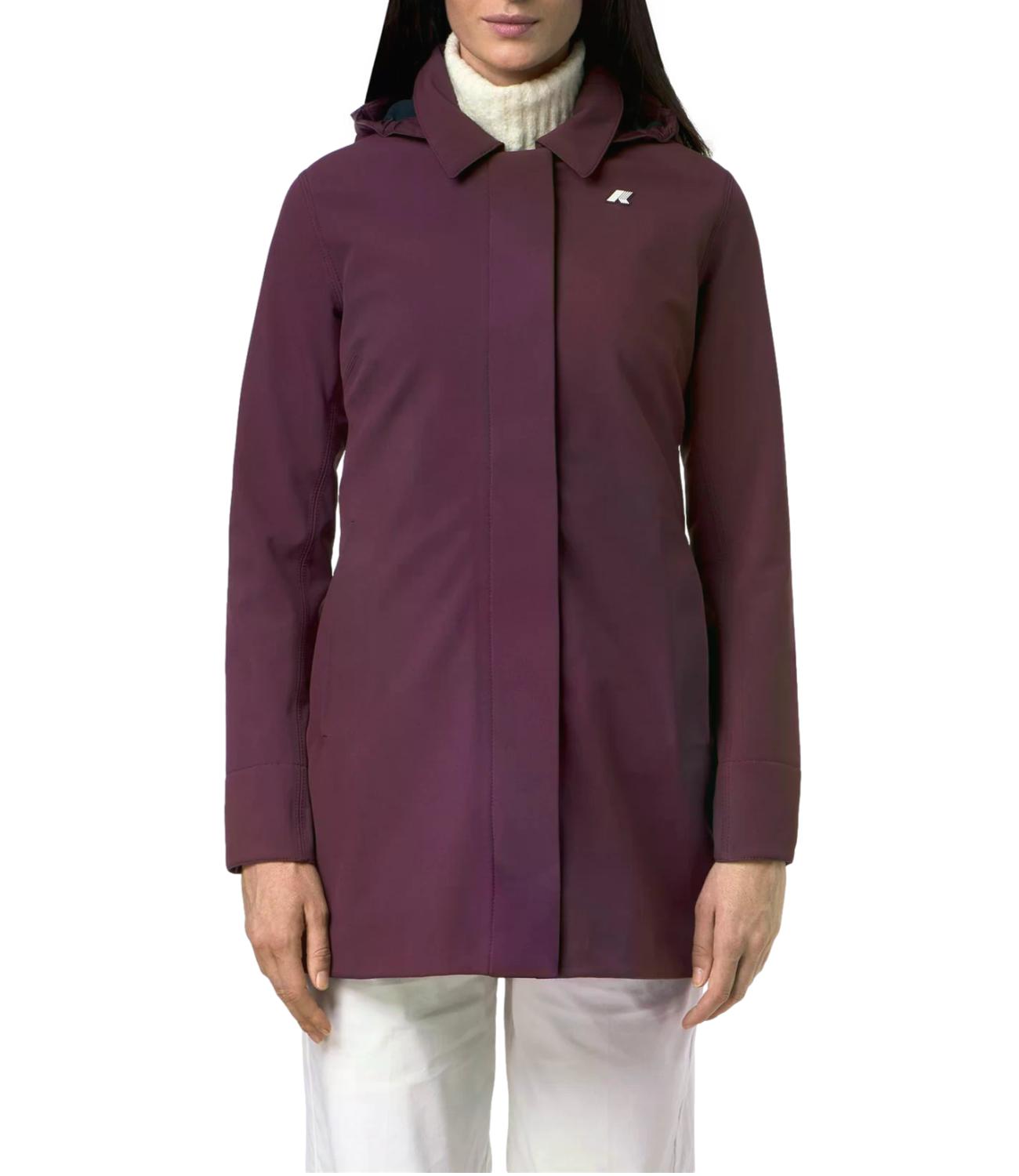 Giacca K-Way K2148BW Donna - Violet Mauve Wine - Blue Depth