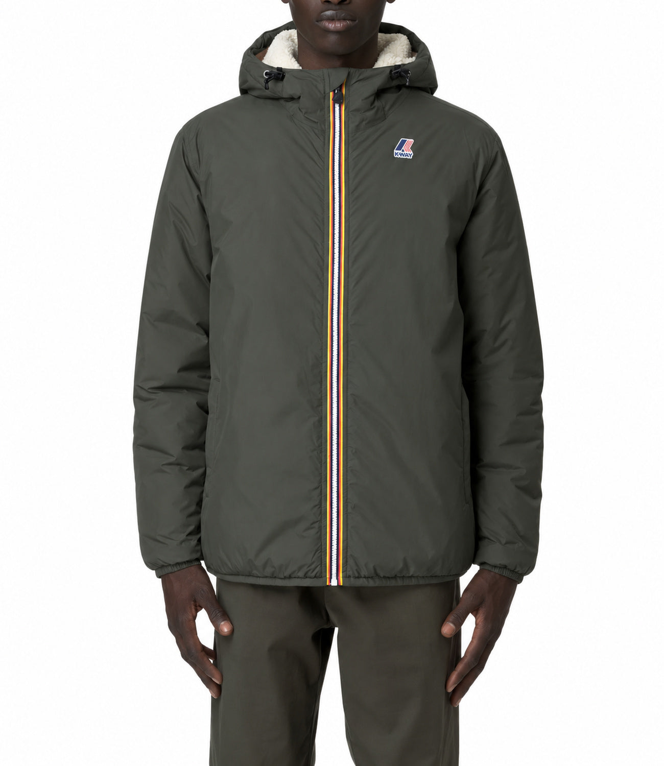 Giacca K-Way K21515W Unisex - Green Blackish