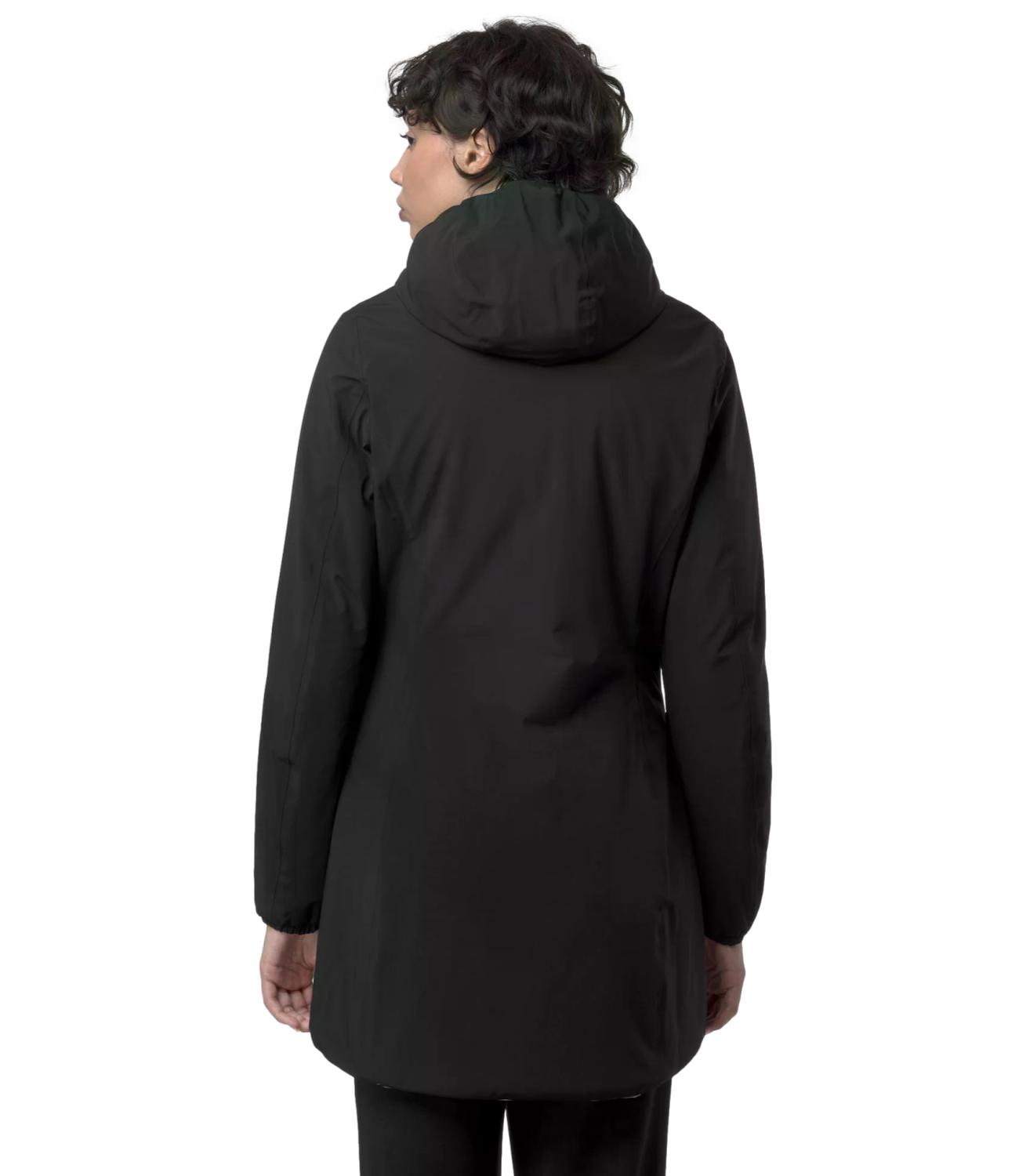 Giacca K-Way K6128UW Donna - Black Pure - Beige Khaki