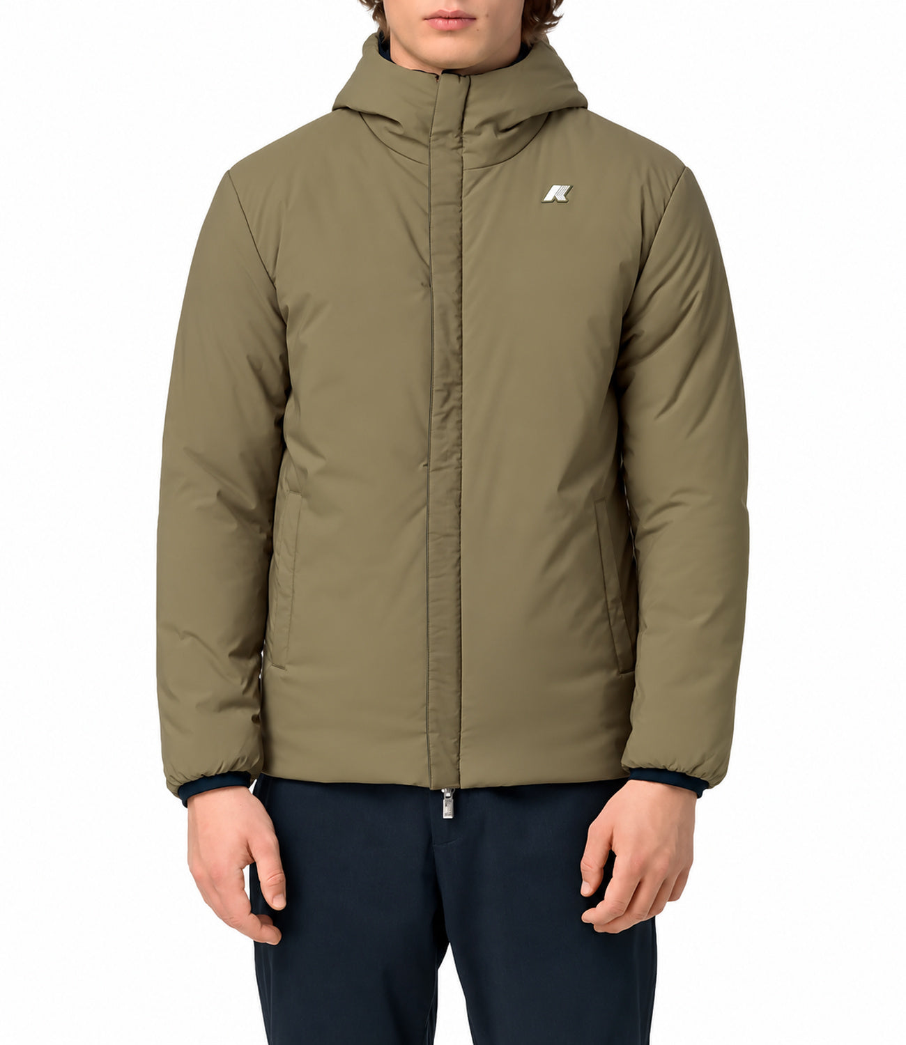 Giacca K-Way K6128VW Uomo - Blue Depth - Green Army