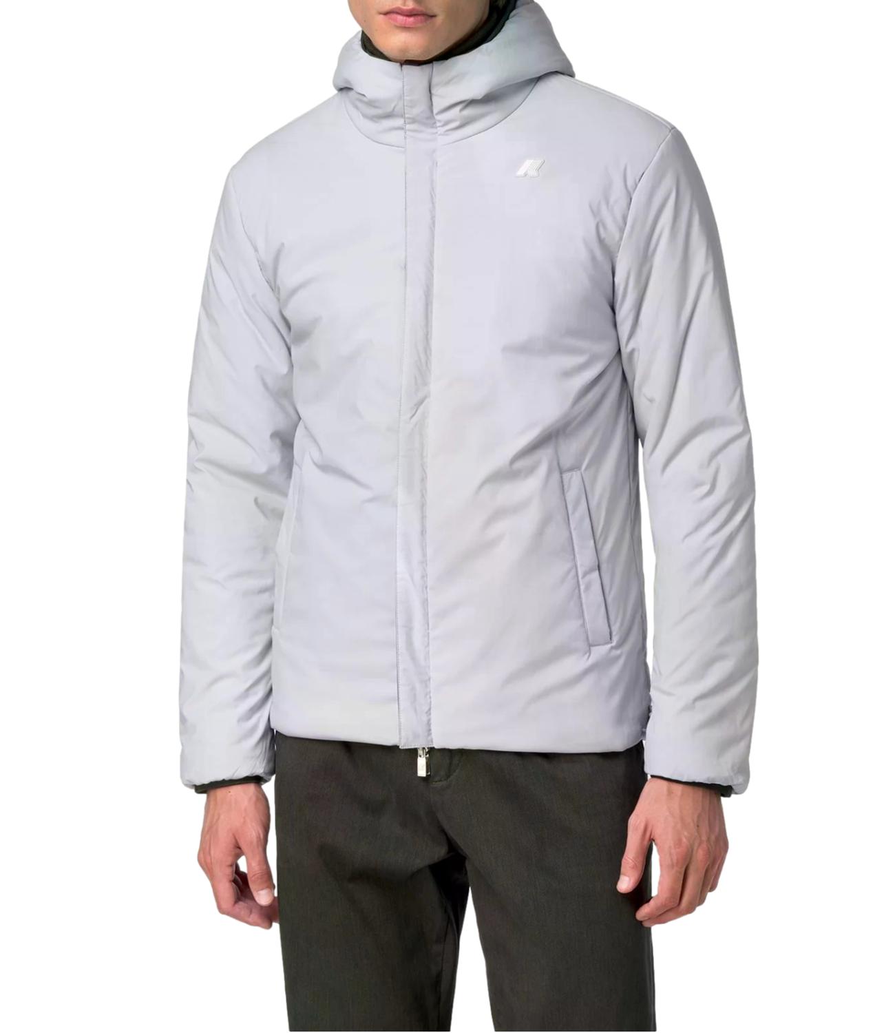 Giacca K-Way K6128VW Uomo - Green Blackish - Grey Ash