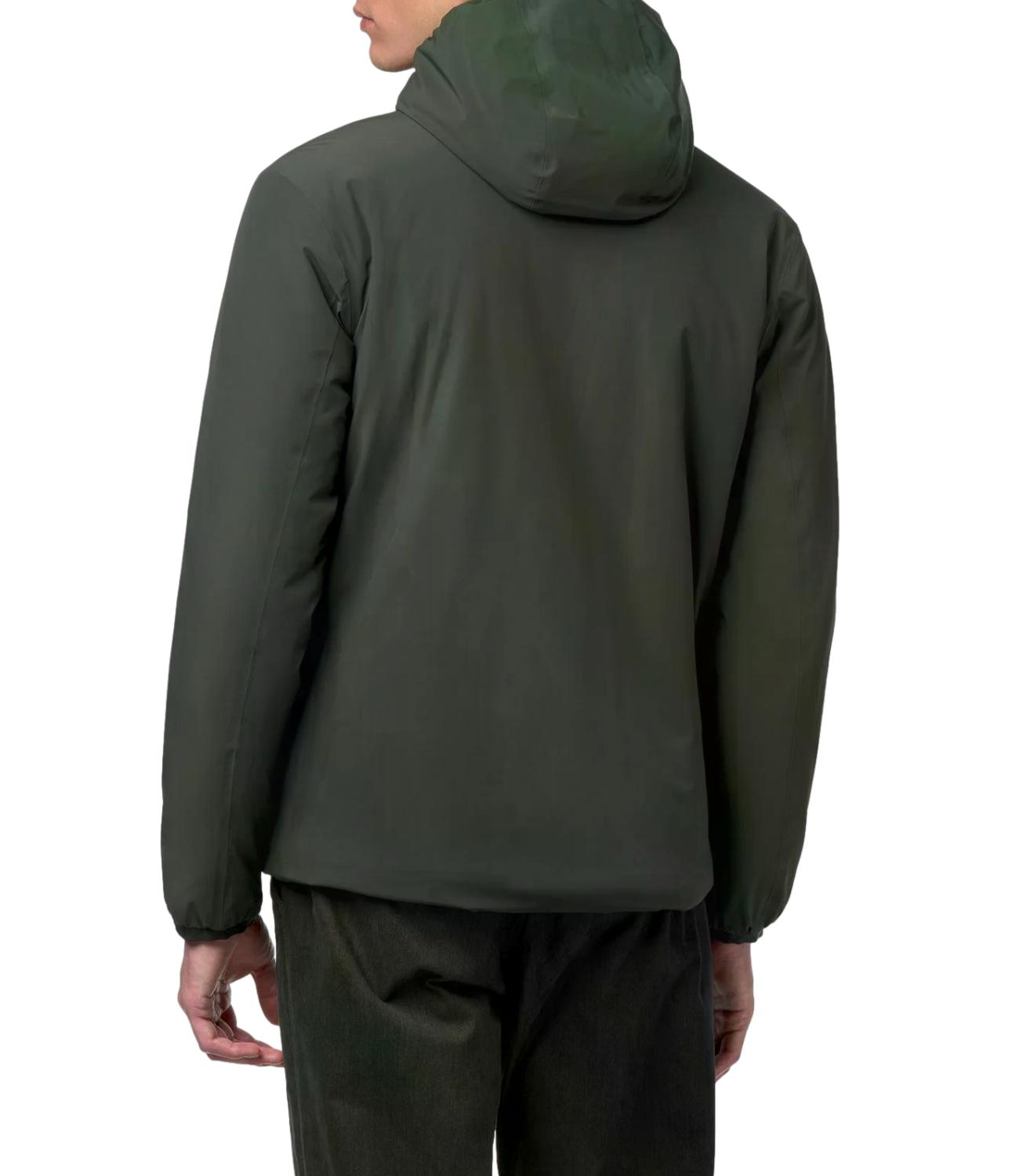 Giacca K-Way K6128VW Uomo - Green Blackish - Grey Ash