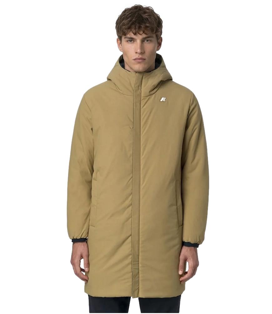 Giacca K-Way K6128WW Uomo - Blue Depth - Beige Khaki