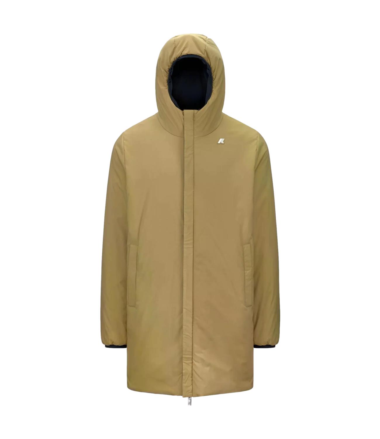 Giacca K-Way K6128WW Uomo - Blue Depth - Beige Khaki
