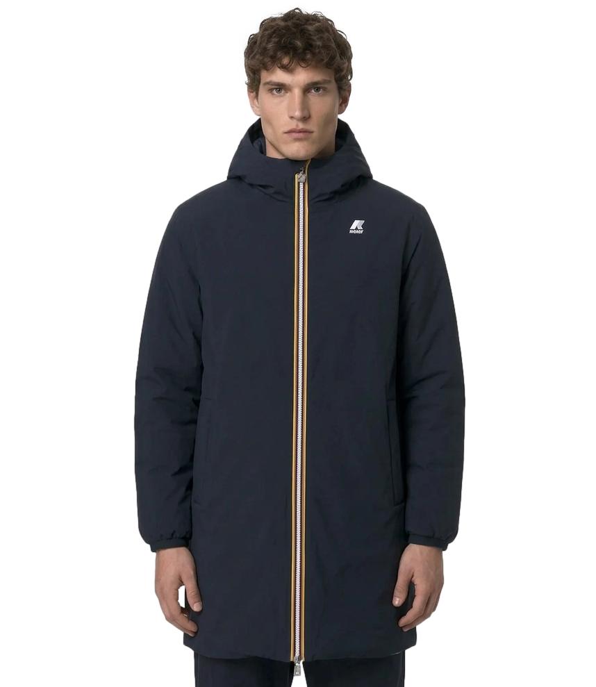 Giacca K-Way K6128WW Uomo - Blue Depth - Beige Khaki