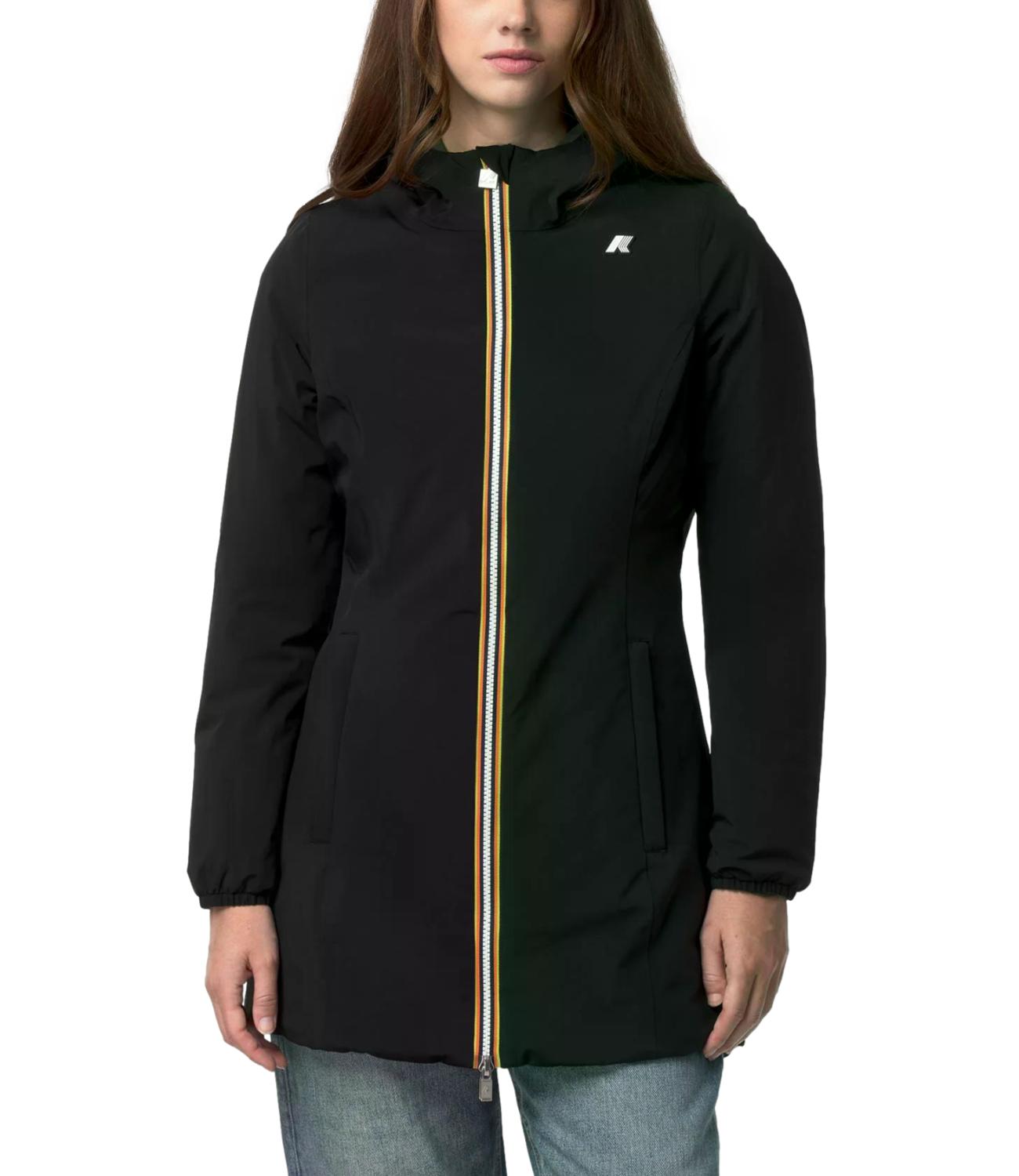 Giacca K-Way K6128WW Uomo - Black Pure - Green Army