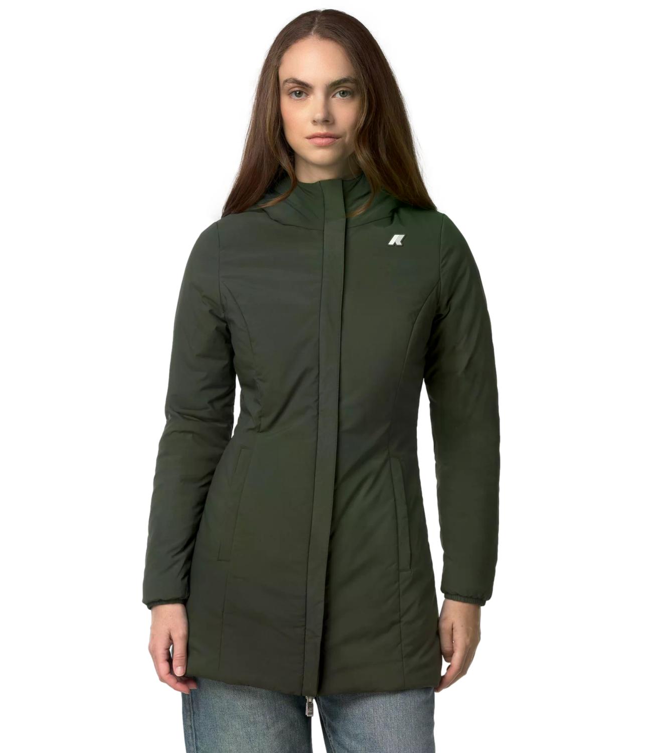 Giacca K-Way K6128WW Uomo - Black Pure - Green Army