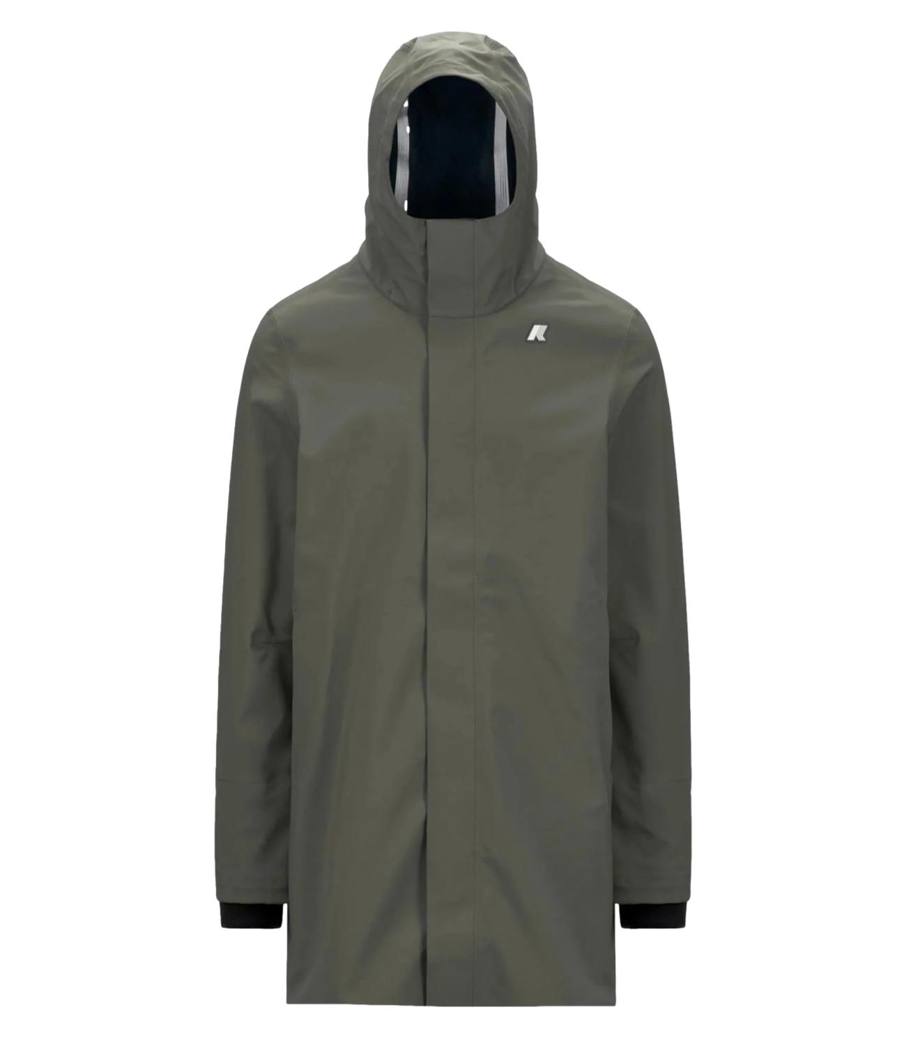 Giacca K-Way K7126UW Uomo - Green Blackish - Blue Depth