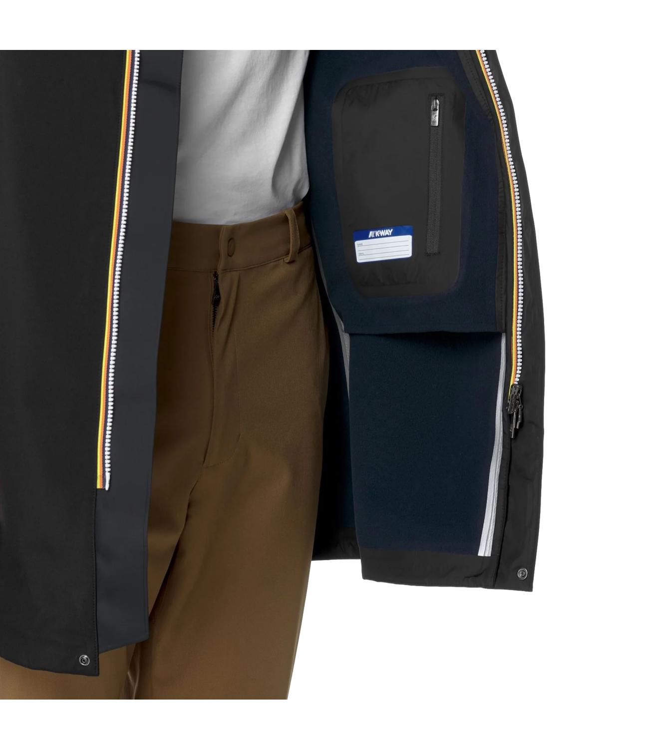 Giacca K-Way K7126WW Uomo - Black P-Blue D