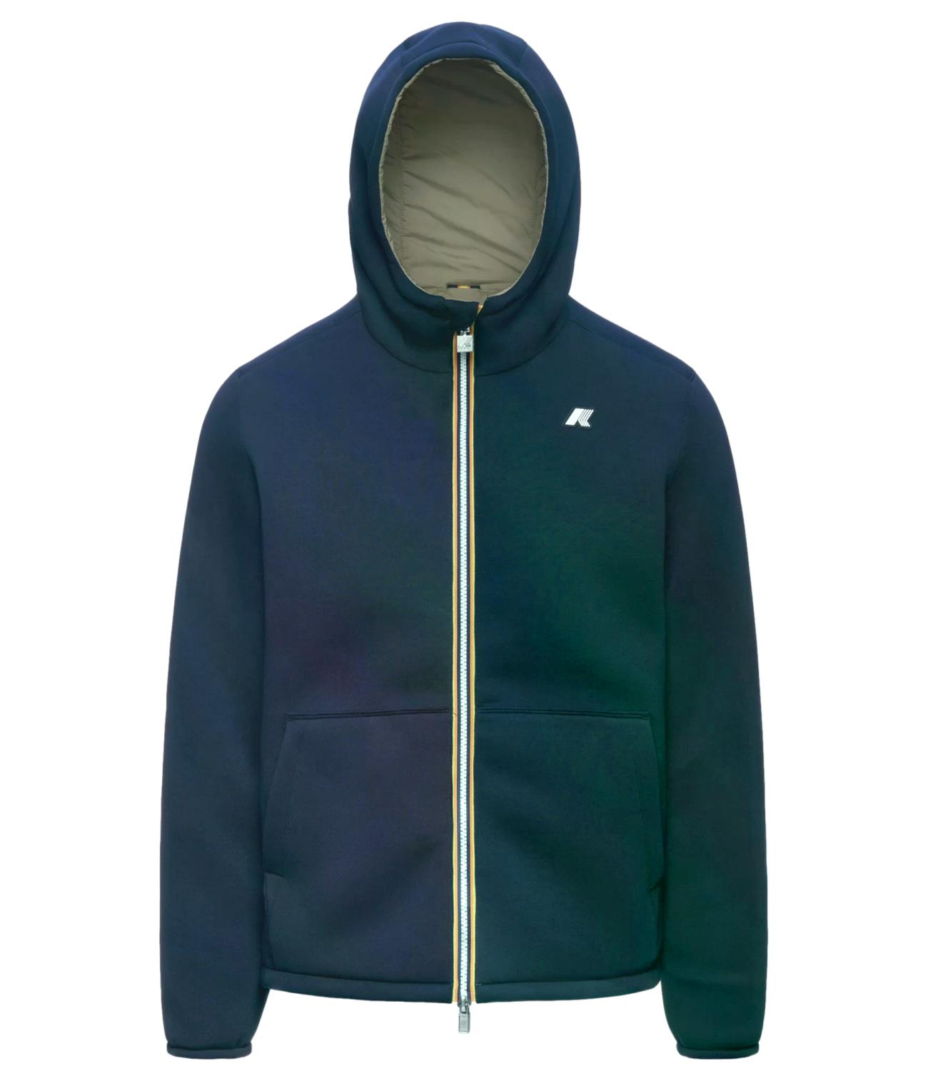 Giacca K-Way K8142YW Uomo - Blue Depth - Green Army